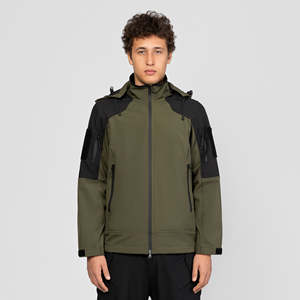 Chaqueta Deportiva Impermeable para Hombre, Gris, para Actividades al Aire Libre, Camping, Trabajo, con Capucha - Product Image 5