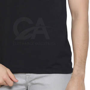 T-shirt personnalisé pour homme adulte T-shirt pour homme pour vente en ligne quantité minimale de commande bas T-shirt en coton personnalisé pour homme - Product Image 6