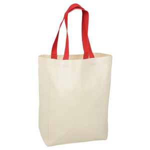 Eco-Friendly Cotton Grocery Tote <b>Bag</b> 24hr Heat Transfer Printed Medium Size with <b>Long</b> Handle for Daily Food Advertising Gift Use - Product Image 4