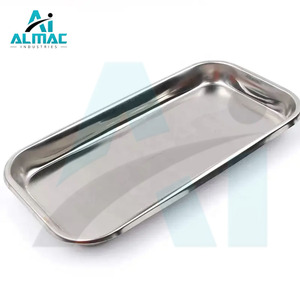 ถาดสแตนเลสสี่เหลี่ยมป้องกันสนิมเครื่องมือผ่าตัดทันตกรรมออกแบบโลโก้ได้ตามต้องการ - Product Image 2