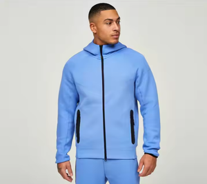 ชุดวอร์มขายดีสำหรับผู้ชาย ผ้าฝ้าย 100% แบบสั่งทำพิเศษ น้ำหนักเบา แห้งเร็ว ระบายอากาศได้ดี เอวยางยืดเต็มตัว สำหรับฤดูหนาว สีพื้น - Product Image 4