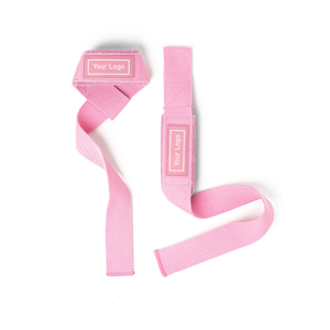 Logo personnalisé de haute qualité et couleurs unies Sangle de levage en coton Sangles de levage rembourrées en néoprène de soutien de la poignée d'entraînement de musculation - Product Image 6