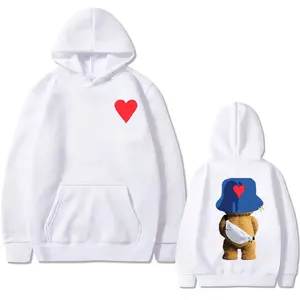 Sudadera gruesa mujer Casual sólido manga larga suelta Fit Tops pulóver mujer Otoño Invierno mujeres sudaderas con capucha - Product Image 3