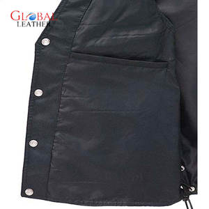 เสื้อกั๊กผ้าใบกันน้ำมอเตอร์ไซด์ของผู้ชายเสื้อกันลมมีซิปสำหรับฤดูใบไม้ผลิ - Product Image 5