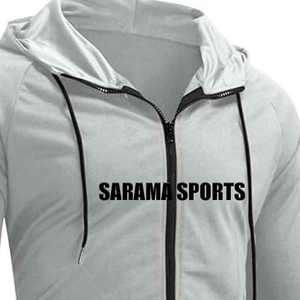 Ensemble de survêtement personnalisé à capuche en molleton de coton épais, imprimé uni, grande taille, pour sports d'hiver, unisexe - Product Image 5