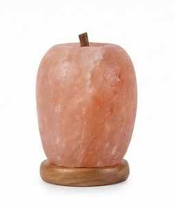 โคมไฟเกลือหิมาลัยสีชมพูธรรมชาติ รูปทรงแอปเปิ้ล ใช้เป็นไฟกลางคืน ตกแต่งบ้าน ฟอกอากาศ ผ่อนคลาย ของขวัญ สไตล์รัก - Product Image 3