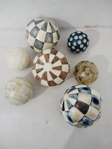 Ensemble de boules décoratives de style moderne couleur os naturel, articles d'art décoratif pour la maison, directement de l'entreprise, pour la décoration de table et de pièce de style indien - Product Image 6