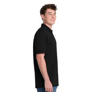 Polo de Manga Corta para Hombre, Tacto Sedoso, Transpirable, Gris - Product Image 5