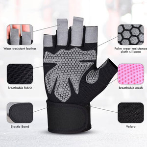 Gants de sport personnalisés de bonne qualité 2026, antidérapants, pour la salle de sport - Product Image 2