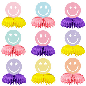 New Title Smile Theme Honeycomb Table Centerpiece <b>for</b> <b>Birthday</b> Party <b>Decorations</b> - Product Image 1