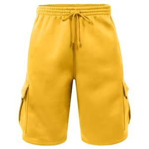 Short de survêtement personnalisé pour hommes multi-poches vente en gros de short cargo en polaire décontracté Hip Hop d'été surdimensionné avec cordon de serrage pour hommes - Product Image 5
