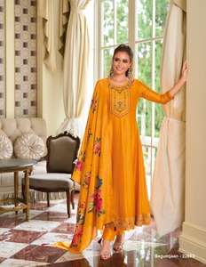 ANARKALI VESTIDO DE ESTILO BORDADO TRABAJO A MANO VICHITRA SEDA Readymade Pant Style Trajes Indian <span class=keywords><strong>Pakistani</strong></span> <span class=keywords><strong>Material</strong></span> de algodón Mayorista