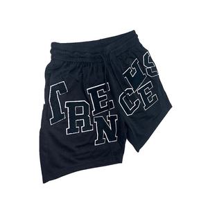 Pantalones cortos deportivos de algodón transpirable para hombres y mujeres Parches bordados de chenilla Suave y perfecto para pantalones cortos deportivos para hombres - Product Image 6