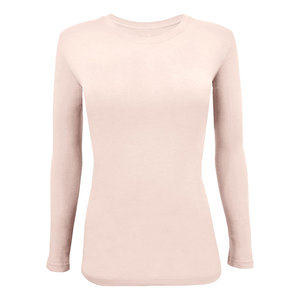 Women's Heavyweight Cotton Full Sleeve T-Shirt | Slim Fit | Mock Neck | Custom Digital Printing | Quick Dry <b>Compressed</b> - Product Image 5