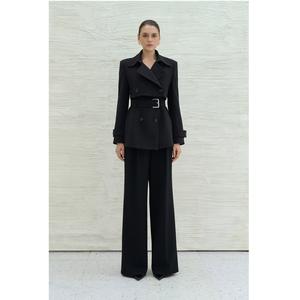 Wholesale Blazers <b>Ladies</b> Women ODM Service JIBBI INTRECCIATO BLAZER Full Sleeve Length Rayon Spandex Woven Fabric Women Clothing - Product Image 6