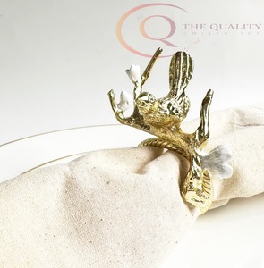 Anneaux de serviette en métal décoratifs de luxe, écologiques, conçus pour les mariages élégants et les présentations de table quotidiennes - Product Image 6