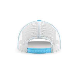 Gorra Trucker Personalizada con Patrón Azul, Unisex, de Secado Rápido, Antibacteriana, Transpirable, con Protección UV, Impresa por Sublimación en Poliéster - Product Image 3