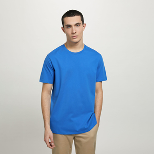 Camiseta de hombre 100% algodón, cuello redondo, diseño moderno, corte ajustado, camisetas sólidas para hombre, camisetas de manga corta con cuello redondo para hombre - Product Image 2