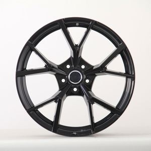 Carnox Prix Spécial Jantes Forgées Personnalisées 5X112 17 Pouces 7.5J Jantes en Alliage Noir Brillant pour VW Golf R TI <span class=keywords><strong>Touran</strong></span> Polo BMW X5 - Product Image 2