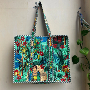 Sacs fourre-tout en coton matelassé personnalisés Sacs à provisions avec logo personnalisé pour femmes, écologiques et réutilisables, disponibles en vrac - Product Image 1