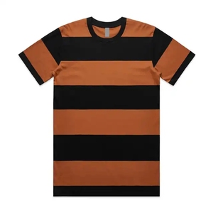 Camiseta vestido 100% algodón camiseta para hombre ajuste holgado estampado Ringer transpirable manga corta alta calidad patrón sólido precio bajo - Product Image 1