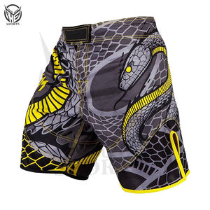 Pantalones Cortos de MMA para Hombre de Alta Calidad, Personalizables, Cintura Elástica Media, Color Sólido, Ecológicos, de Secado Rápido, Transpirables, Ajuste Holgado, OEM - Product Image 1