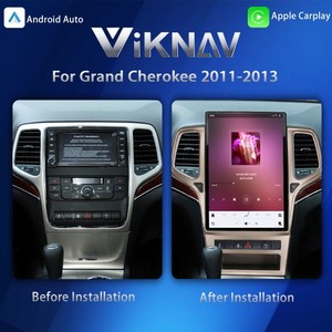 วิทยุติดรถยนต์หน้าจอสัมผัส14.4นิ้วสำหรับ Jeep Grand Cherokee 2011-2013ไร้สาย CarPlay เครื่องเล่นมัลติมีเดีย GPS - Product Image 3