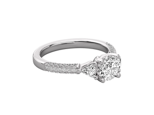 Anillo de Compromiso de Plata de Ley 925 para Mujer, Estilo Clásico, Chapado en Oro de 14K, Diamante Cultivado en Laboratorio, Certificado IGI, Joyería India - Product Image 5