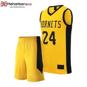 Uniforme de Baloncesto Amarillo Personalizado OEM, Conjunto de Jersey sin Mangas con Paneles Laterales, Poliéster Transpirable, Talla Adulto Unisex - Product Image 2