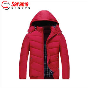 Veste d'hiver personnalisée OEM grande taille pour hommes logo brodé coupe-vent matelassé respirant polyester bulle bouffante fermeture éclair tricotée - Product Image 2