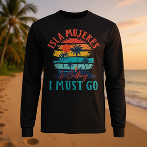 เสื้อยืดแขนยาววินเทจสำหรับวันหยุดพักผ่อนที่ชายหาด-ต้องไปเสื้อผ้าส่งเสริมการขาย - Product Image 3