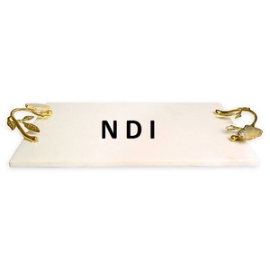 Enamel Finished Serving Tray Superb Quality Home Hotel Restaurant <b>Dinner</b> Table Decoration Tray Luxury Serving Trays <b>Set</b> Of 2 - Product Image 2