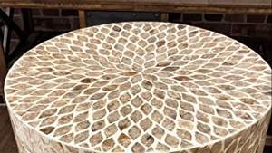 Meilleure vente en gros de meubles de table d'appoint en nacre pour le salon Conceptions OEM personnalisées faites à la main au Vietnam - Product Image 2