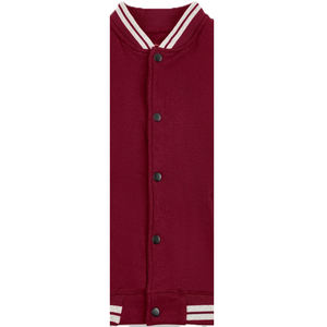 เสื้อแจ็กเก็ตทีมโรงเรียนหนังแท้สำหรับผู้ชายแผ่นปักด้านหน้ากันลมระบายอากาศได้ดีออกแบบได้ตามต้องการ - Product Image 3