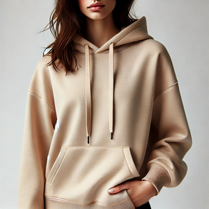 100% algodón Puffer Hoodie hombres mujeres invierno pulóver térmico Anti-retráctil antiarrugas cremallera sólido 6XL liso teñido tela ropa - Product Image 2