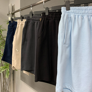 OEM กางเกงออกกำลังกายขาสั้นสำหรับผู้ชายกางเกงขาสั้นผ้าตาข่ายคอตตอนใส่สบายลายถนน - Product Image 6