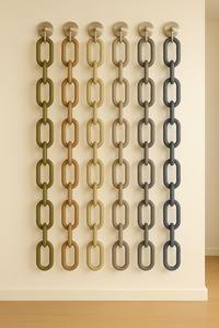 Décoration murale unique en résine époxy de qualité supérieure, chaîne de maillons, pour maisons contemporaines, peinte à la main, personnalisable, décoration tendance, prix abordable - Product Image 6