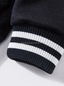 Boomletcorp Fashionable Trend High-quality Slim-fit <b>Jacket</b> Attractive <b>Suede</b> Versity <b>Jacket</b> Top Quality <b>Jacket</b> for <b>Men's</b> - Product Image 3