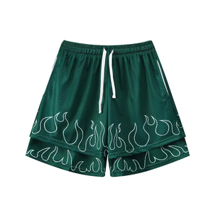 Pantalones cortos de malla sólida para hombre de fabricación profesional, cordón sublimado, ligero, secado rápido, Impresión de logotipo personalizado - Product Image 1