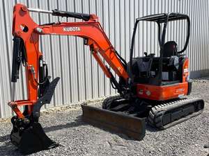 ENVÍO GRATUITO Miniexcavadora KUBOTA U35-4 de 28 HP, con cabina abierta, diésel, EPA, CE, bomba hidráulica auxiliar, caja de cambios, PLC. - Product Image 2
