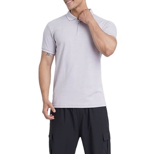 Camiseta Deportiva para Hombre, Verano, Gimnasio, Corte Regular, Media Cremallera, Secado Rápido, Transpirable, Ecológica, 100% Algodón - Product Image 3