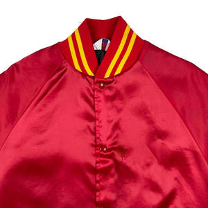 SHAN APPAREL Satin Varsity Homme Veste Couleur Unie Conception Personnalisée University College Baseball veste pour hommes Varsity Jacket - Product Image 6