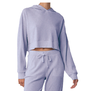 Sudaderas con capucha cortas OEM para mujer Sudaderas con capucha Sudadera con capucha para mujer Sudaderas con capucha recortadas de manga larga para mujer - Product Image 5