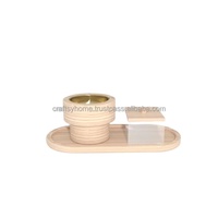 Meilleur Coffret Brûleur de Bakhoor en Bois d'Agar, Plateau Ovale, Lavande, Ambre Gris, Benjoin, Océan, Tibétain, Premium, Écologique, Religieux