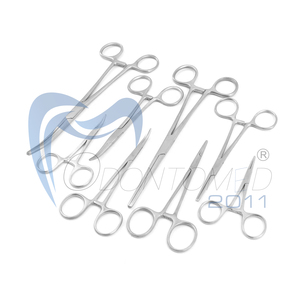 Biểu Tượng Tùy Chỉnh Muỗi Hemostat Kẹp 5.5 "Cong Thẳng Thép Không Gỉ Phẫu Thuật Y Tế - Product Image 4