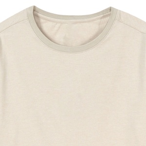 Camiseta Personalizada de Cuello Redondo para Hombre, 100% Algodón, Color Sólido, Estilo Casual, Verano, Manga Corta, OEM, ODM - Product Image 2