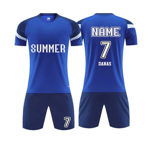 100% Polyester transfert de chaleur séchage rapide respirant demi manches Sport Football maillot vente en gros hommes équipe Football Kit ensemble - Product Image 2