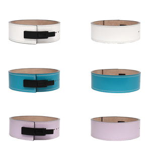 เข็มขัดหนังวัวปรับระดับได้ปรับแต่งได้สำหรับการฝึกซ้อมยิมแบบนุ่ม - Product Image 2