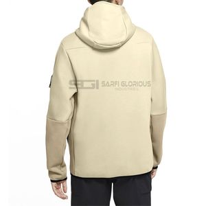 Meilleur style hommes strass sweats à capuche de haute qualité et pas cher prix fermeture éclair solide motif bas quantité minimale de commande - Product Image 6