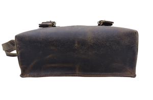 Sac à bandoulière vintage marron en cuir véritable pour hommes sac à bandoulière élégant sac de voyage de bureau classique spécieux personnalisé - Product Image 6